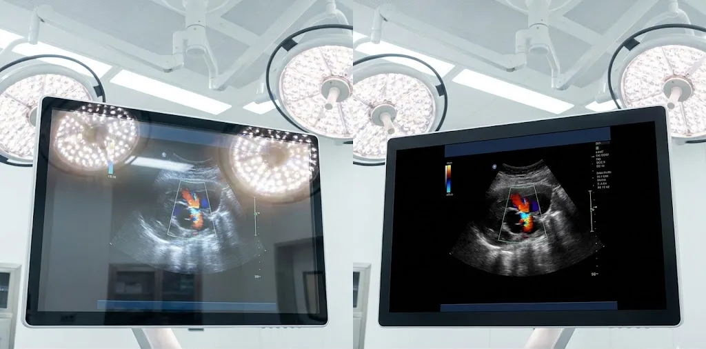 Vergleich: Spiegelung vs. Klarheit im OP